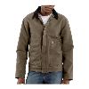 Carhartt Sandstone Dearborn Jacket, Sherpa Lined Mushroom