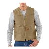 Carhartt Sandstone Rugged Vest, Sherpa Lined Camel