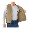 Carhartt Sandstone Rugged Vest, Sherpa Lined 