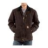 Carhartt Sandstone Ridge Coat, Sherpa Lined Dark Brown