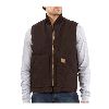 Carhartt Sandstone Vest, Arctic Quilt Lined Dark Brown