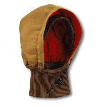 Duck Hood with Knit Collar, Quilted-Flannel Lined