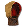 Carhartt Duck Hood with Knit Collar, Quilted-Flannel Lined Carhartt Brown