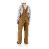 Carhartt Duck Bib Overall, Arctic Quilt Lined 
