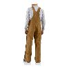 Carhartt Duck Zip-To-Thigh Bib Overall, Unlined 