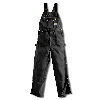 Carhartt Duck Zip-To-Thigh Bib Overall, Unlined Black