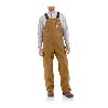 Carhartt Duck Bib Overall, Unlined Carhartt Brown