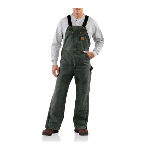 Sandstone Duck Bib Overall, Quilt Lined