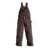 Carhartt Sandstone Bib Overall, Unlined Dark Brown