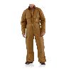 Carhartt Duck Coverall, Arctic Quilt Lined Carhartt Brown