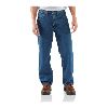 Carhartt Relaxed Fit Jean, Straight Leg, Flannel Lined Darkstone