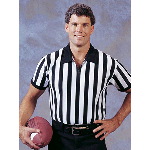 Seven Inch Zipper Front Adult Officials Shirt