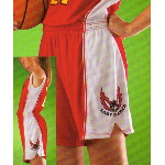 Contrast Color Flared Side Inserts Womens Basketball Short