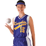 4" Color Side Womens Varsity Softball Jersey