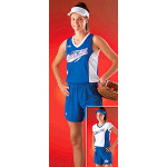 Colored V-Neck Womens Racer Back Softball Tank