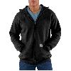 Carhartt Midweight Zip-Front Hooded Sweatshirt Black