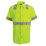 Mens Short Sleeve High Visibility Shirt