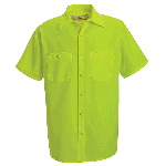 Mens Short Sleeve Shirt Without Reflective Striping