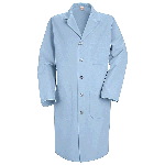 Mens Button Front Red Kap Lab Coat