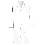 Mens 4-Gripper Front Lab Coat