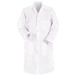 Mens 4-Button Front Lab Coat