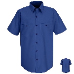 Mens Short Sleeve Industrial Work Shirt