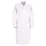 Mens Gripper Front Butcher Coat, Inside Top Pocket, 7-oz Twill
