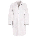 Mens Gripper Front Butcher Coat, Inside Top Pocket, 7.5-oz Twill
