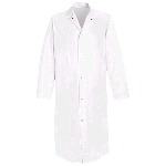 Mens Gripper Front Butcher Coat, No Pockets