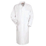 Mens Gripper Front Butcher Coat, Top Outside Pocket, 7-oz Twill