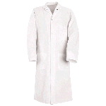 Mens Gripper Front Butcher Coat, Top Outside Pocket, 7.2-oz Twill