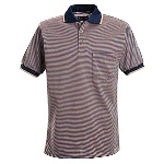 Short Sleeve Striped Knit Shirt - HRC1