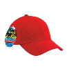 Otto Cap "Otto A-Flex" Brushed Cotton Twill Low Profile Pro Style Caps  Red