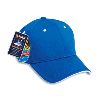 Otto Cap "Otto A-Flex" Polyester Q-Max Cool Mesh Low Profile Pro Style Caps Royal/White