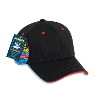 Otto Cap "Otto A-Flex" Polyester Q-Max Cool Mesh Low Profile Pro Style Caps Black/Red