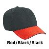 Otto Cap Superior Garment Washed Cotton Twill Sandwich Visor Low Profile Pro Style Two Tone Color Caps 