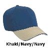 Otto Cap Superior Garment Washed Cotton Twill Sandwich Visor Low Profile Pro Style Two Tone Color Caps 