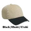 Otto Cap Superior Garment Washed Cotton Twill Sandwich Visor Low Profile Pro Style Two Tone Color Caps 