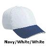 Otto Cap Superior Garment Washed Cotton Twill Sandwich Visor Low Profile Pro Style Two Tone Color Caps 