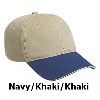 Otto Cap Superior Garment Washed Cotton Twill Sandwich Visor Low Profile Pro Style Two Tone Color Caps 