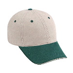Superior Garment Washed Cotton Twill Sandwich Visor Low Profile Pro Style Two Tone Color Caps
