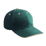 Brushed Bull Denim Sandwich Visor Low Profile Pro Style Caps