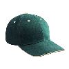 Otto Cap Brushed Bull Denim Sandwich Visor Low Profile Pro Style Caps Dark Green/Khaki