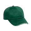 Otto Cap Brushed Cotton Twill Sandwich Visor Low Profile Pro Style Caps Dark Green/Khaki