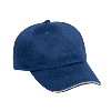 Otto Cap Brushed Cotton Twill Sandwich Visor Low Profile Pro Style Caps Navy/Khaki