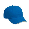 Otto Cap Brushed Cotton Twill Sandwich Visor Low Profile Pro Style Caps Royal/White