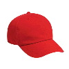 Otto Cap Deluxe Garment Washed Cotton Twill Low Profile Pro Style Caps Red