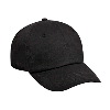 Otto Cap Deluxe Garment Washed Cotton Twill Low Profile Pro Style Caps Black