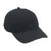 Otto Cap Deluxe Garment Washed Cotton Twill Low Profile Pro Style Caps Black