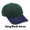 Otto Cap Deluxe Garment Washed Cotton Twill Low Profile Pro Style Two Tone Color Caps 